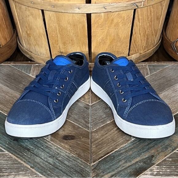 Skechers Direct Pulse Jump Shift Blue Denim Canvas Memory Foam Sneakers Boys 5 - Picture 6 of 10